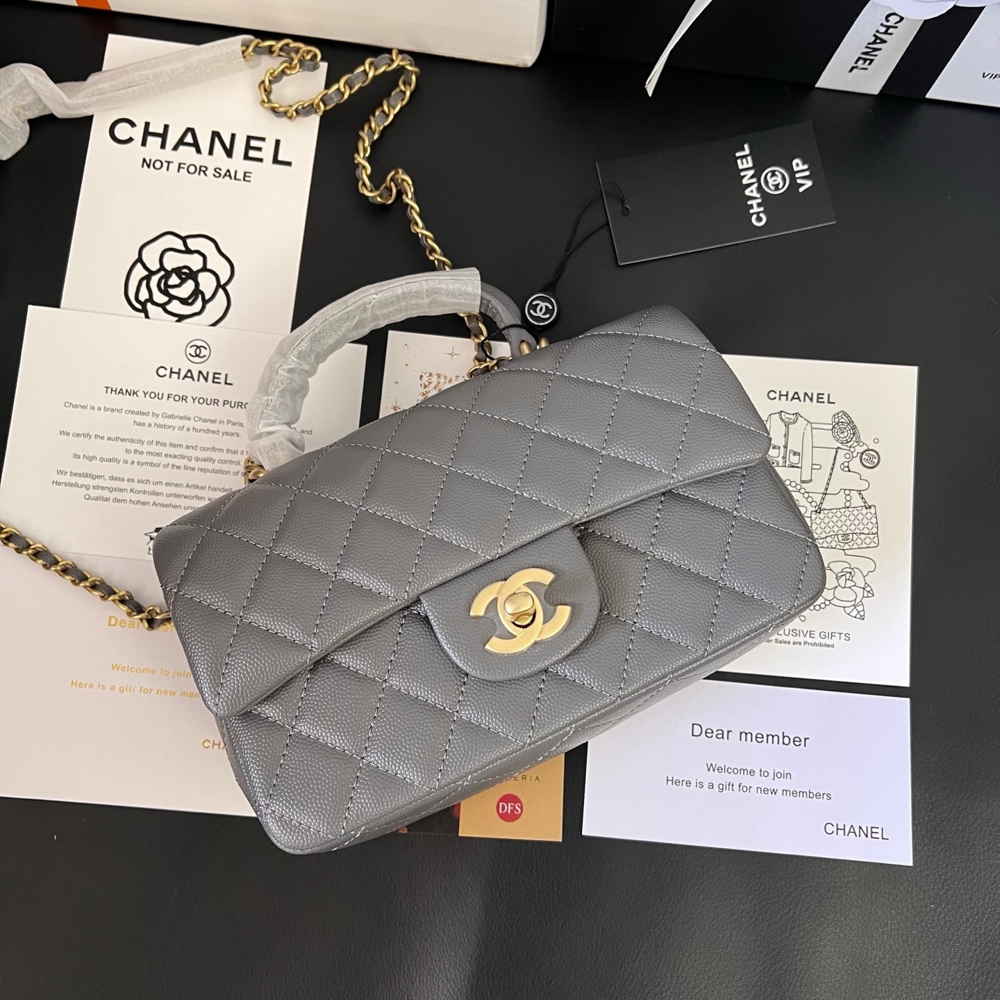 Chanel 24A Mini CF Handle Tote Bag