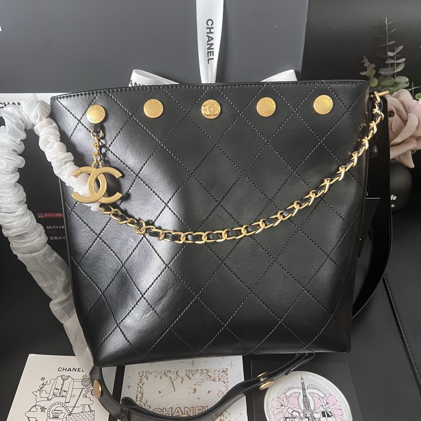 Chanel 25P Coin Hobo Bag