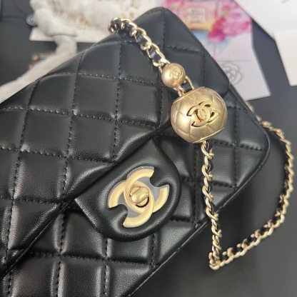 Chanel Gold Ball Square Flap Bag