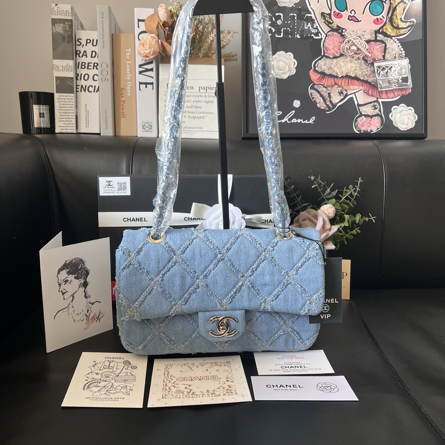Chanel Vintage Denim CF Bag