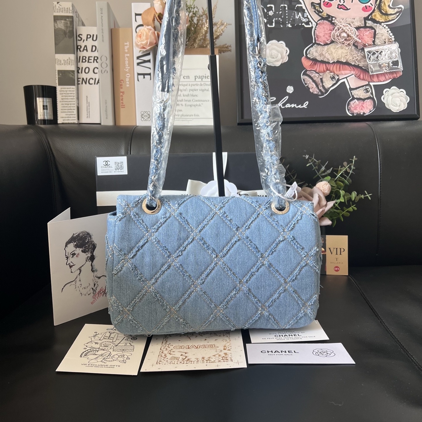 Chanel Vintage Denim CF Bag