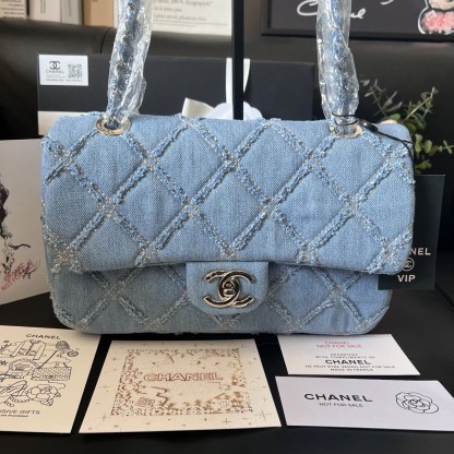 Chanel Vintage Denim CF Bag