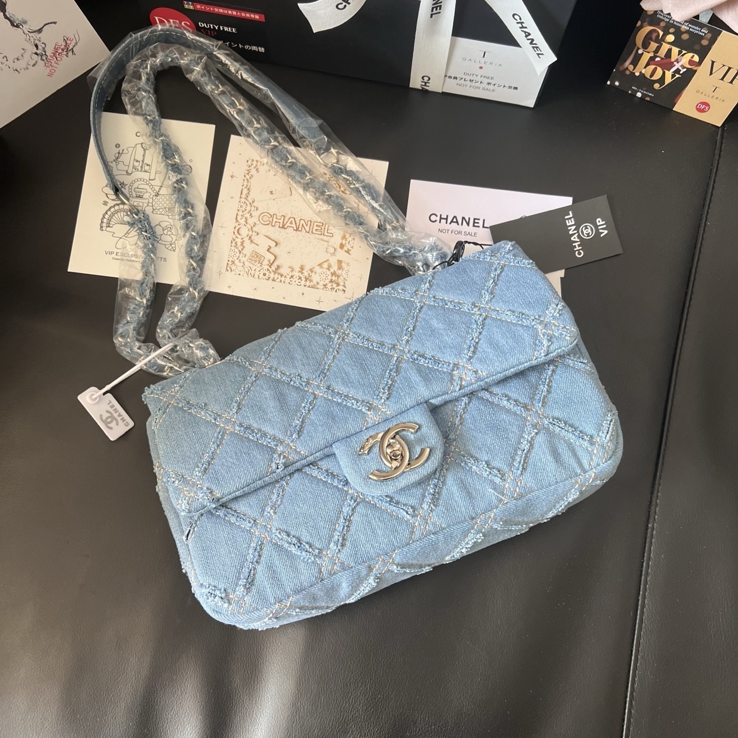 Chanel Vintage Denim CF Bag