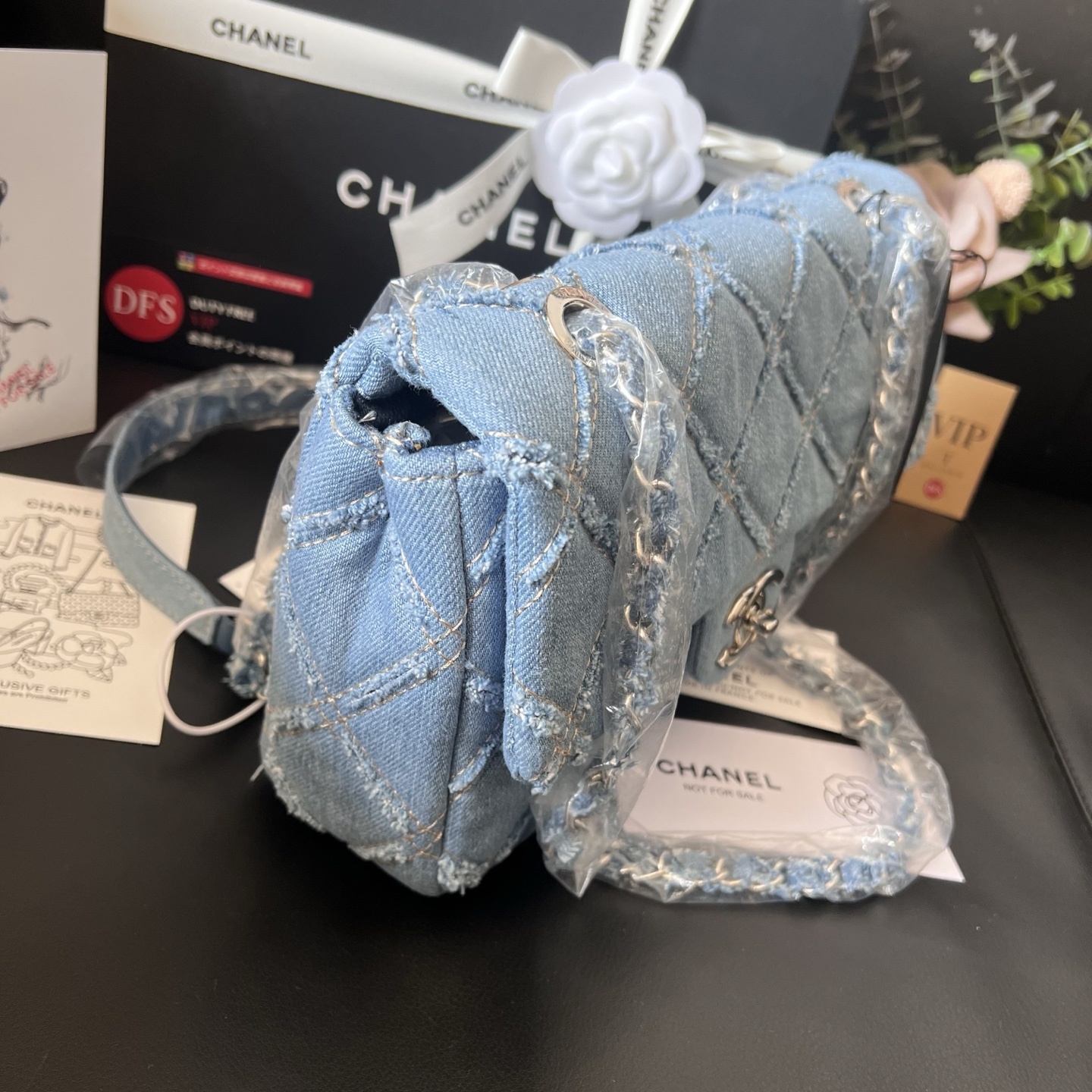 Chanel Vintage Denim CF Bag