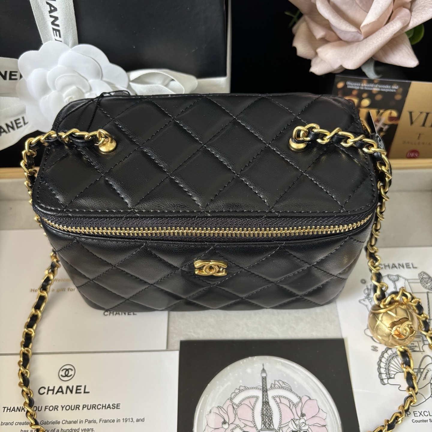 Chanel Gold Ball Box Bag
