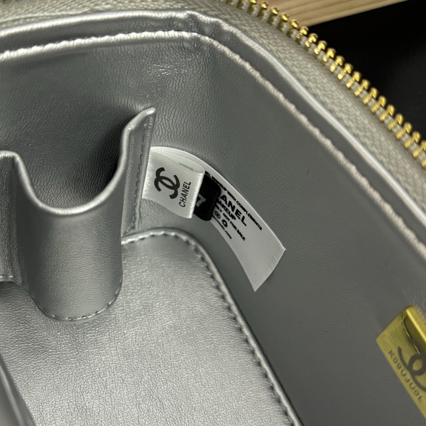 Chanel 23K Silver Camellia Handle Box Bag