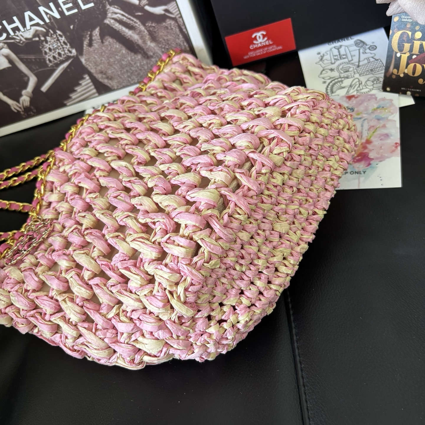 Chanel 23P Straw Woven Bag