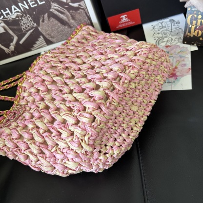 Chanel 23P Straw Woven Bag
