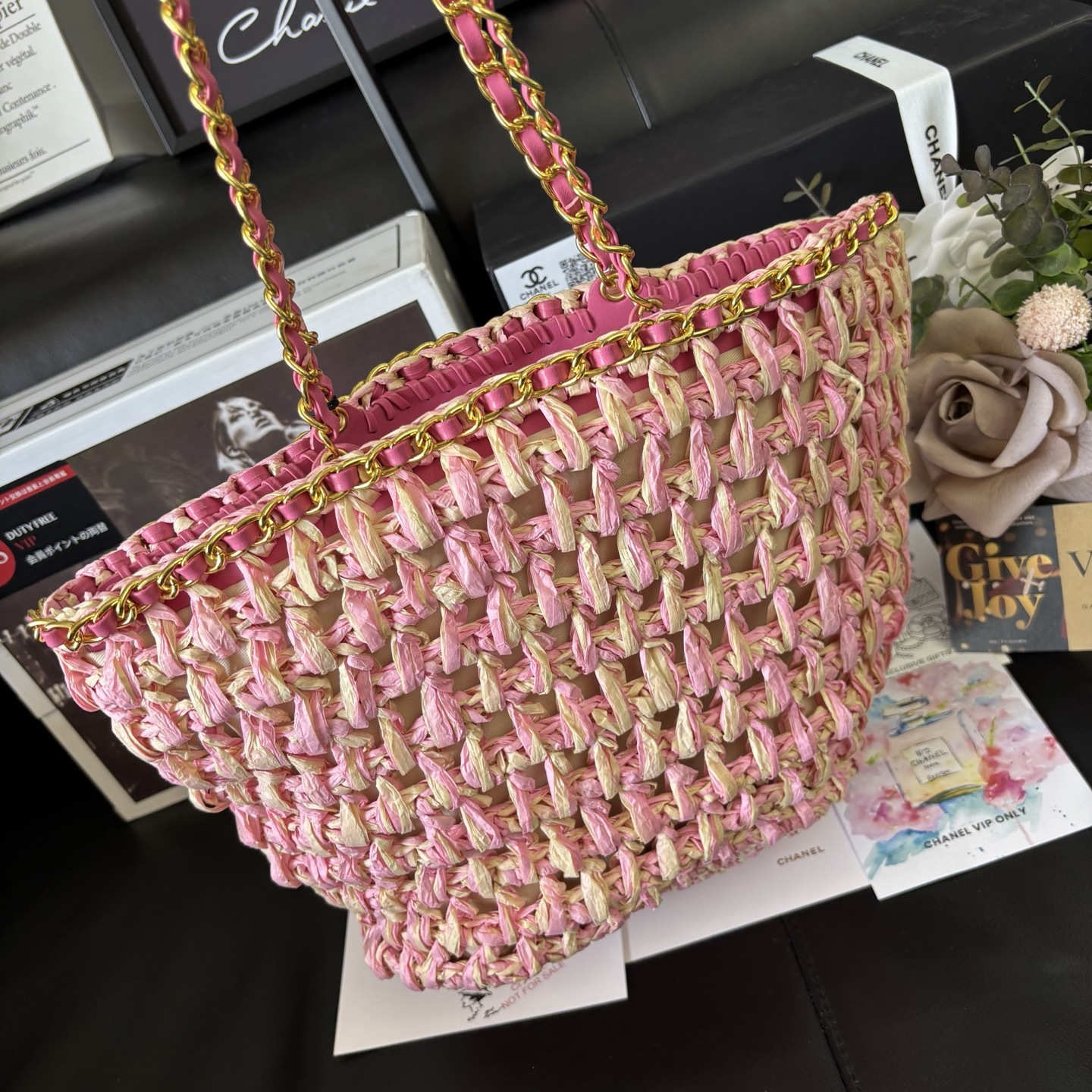 Chanel 23P Straw Woven Bag