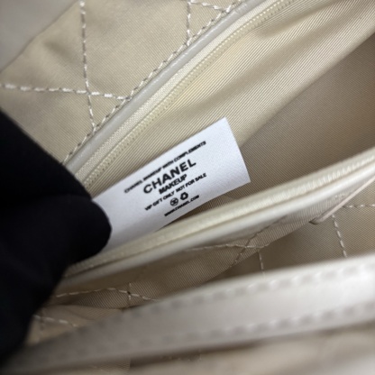 Chanel White 22 Tote Bag