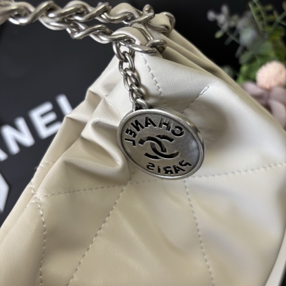 Chanel White 22 Tote Bag