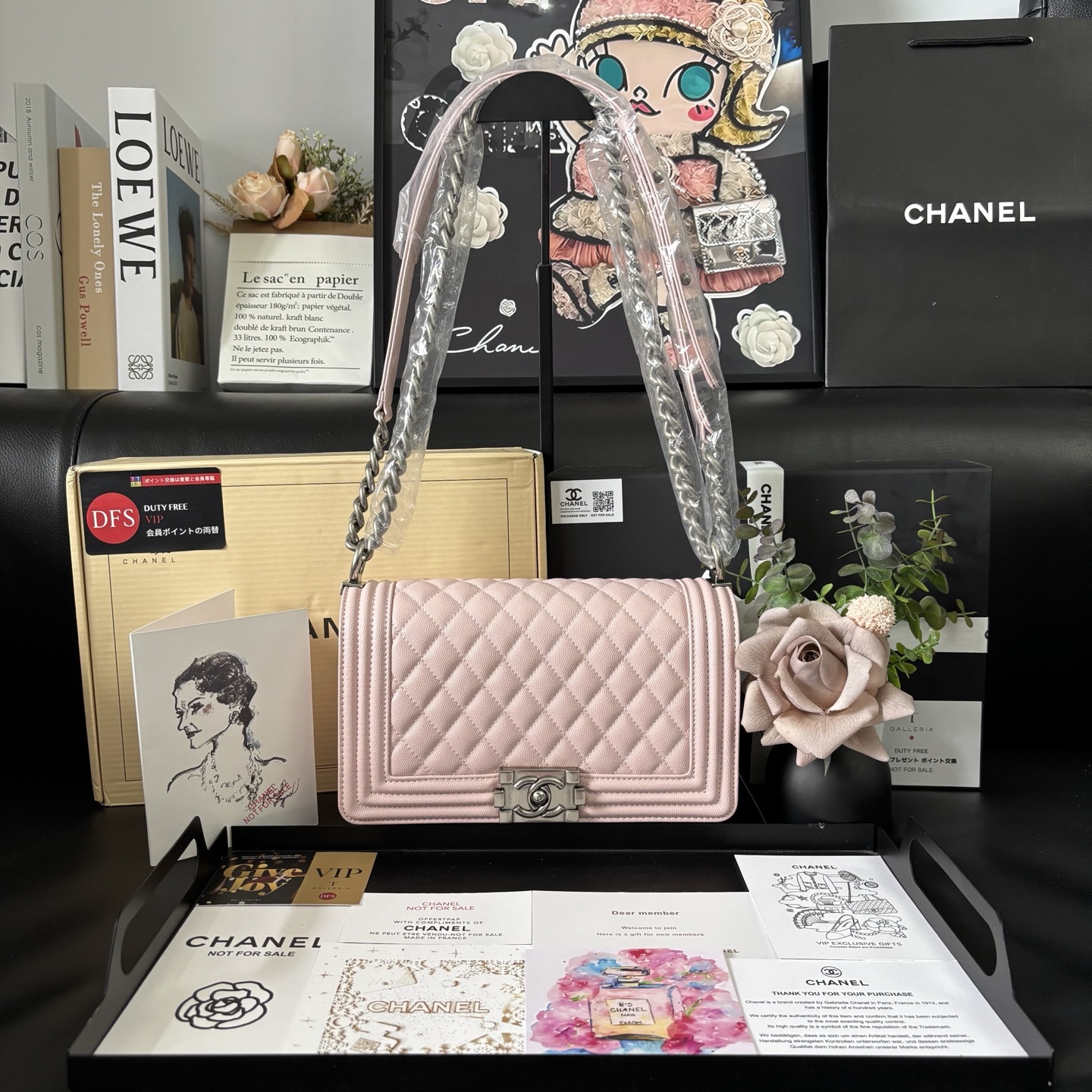 Chanel Caviar Leather Leboy Bag