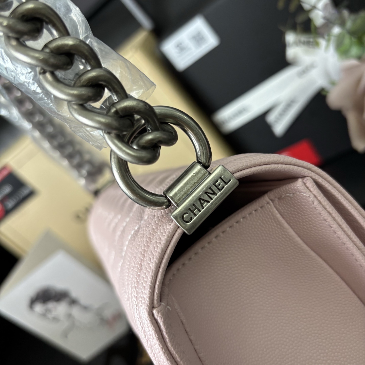Chanel Caviar Leather Leboy Bag