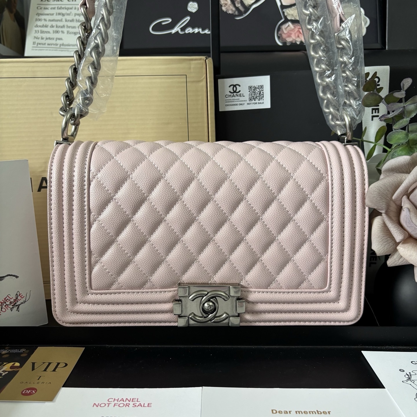 Chanel Caviar Leather Leboy Bag