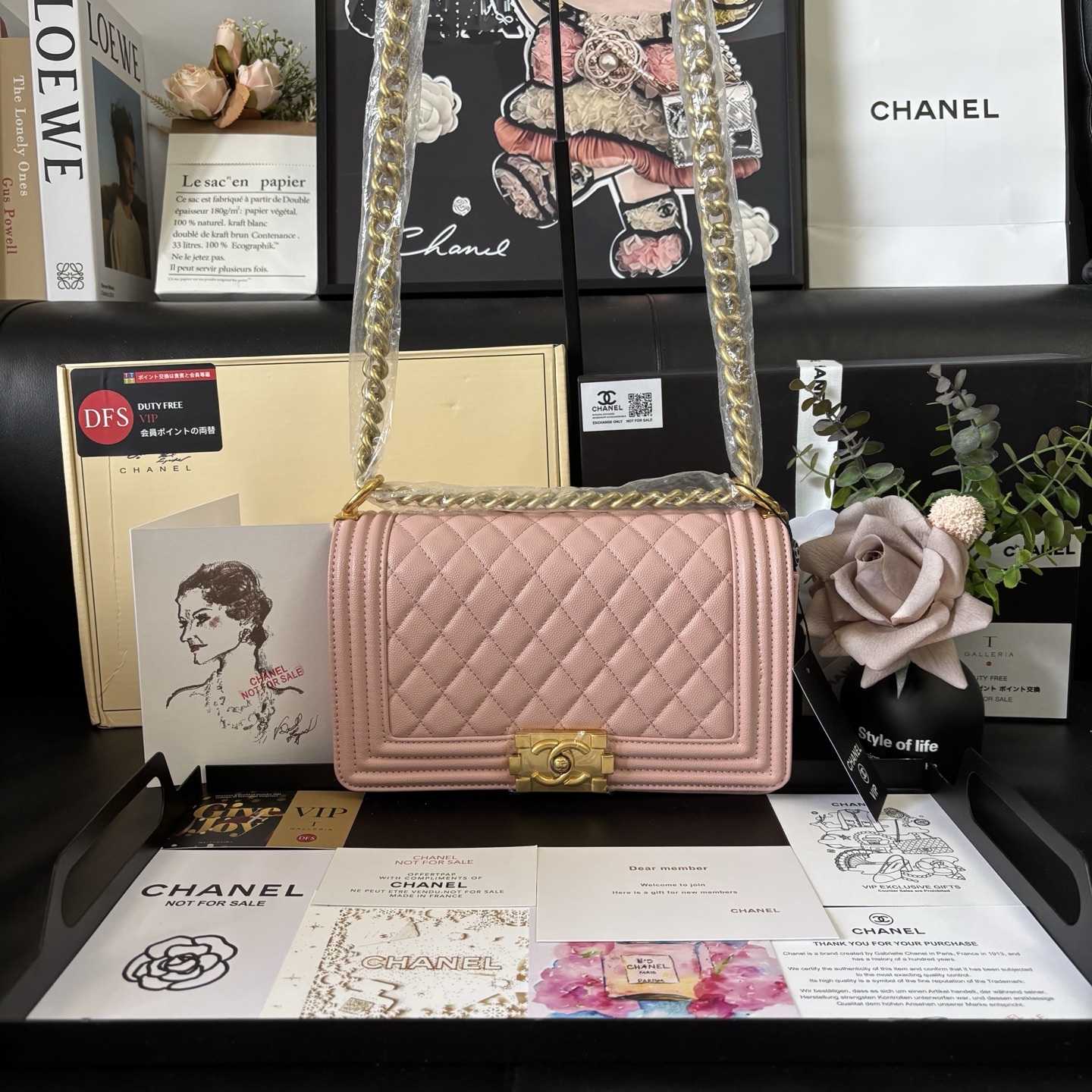 Chanel Caviar Leather Leboy Bag