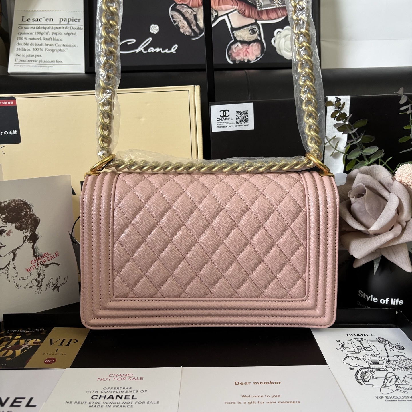 Chanel Caviar Leather Leboy Bag