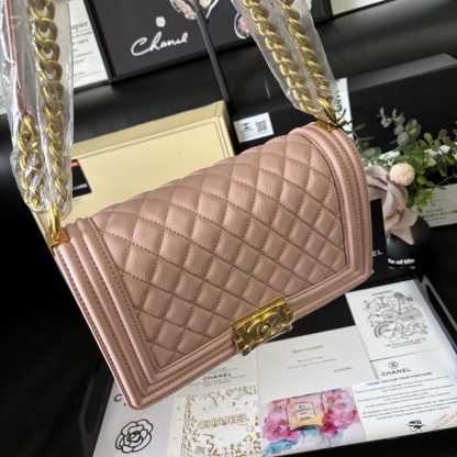 Chanel Caviar Leather Leboy Bag