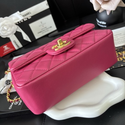 Chanel 24P Fuchsia Pearl Square Mini Bag