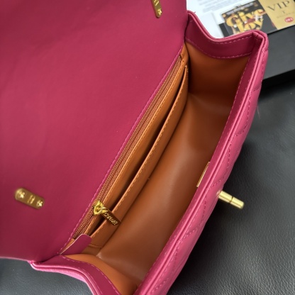 Chanel 24P Fuchsia Pearl Square Mini Bag