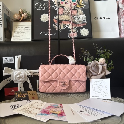 Chanel Pink CF Handle Bag