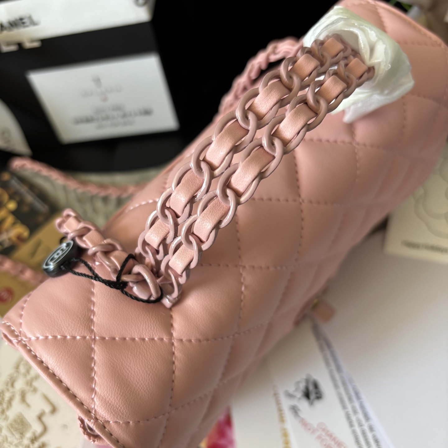 Chanel Pink CF Handle Bag