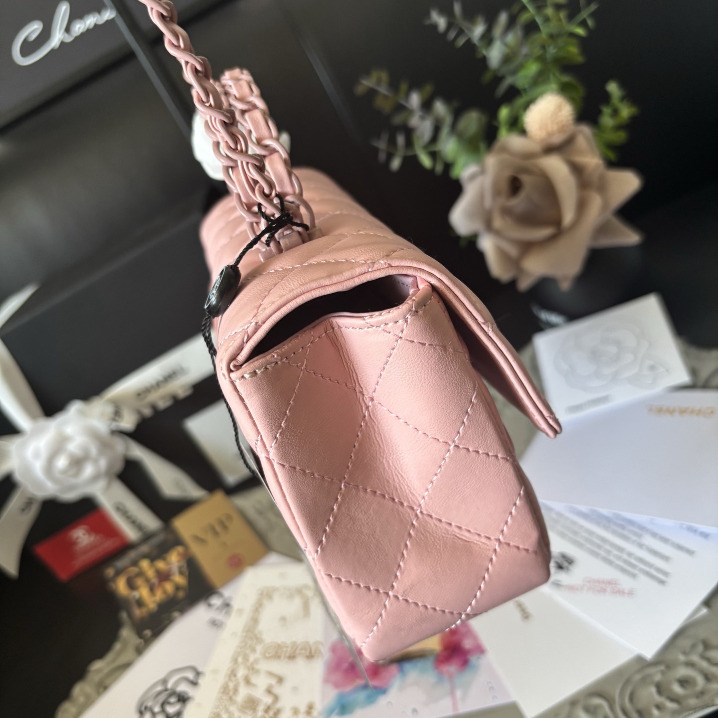 Chanel Pink CF Handle Bag