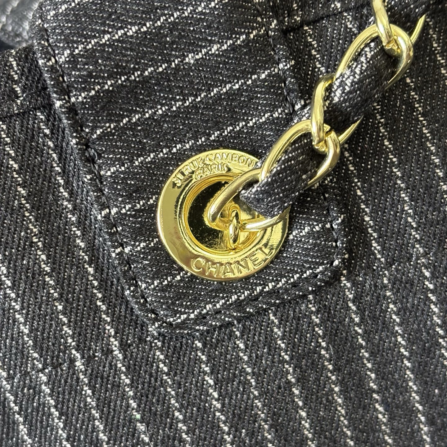 Chanel 24A Canvas Denim Bag