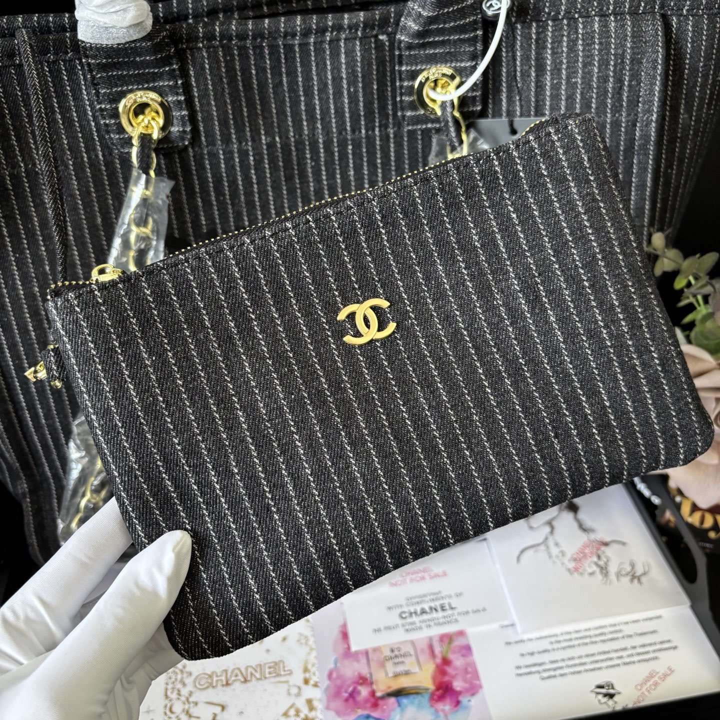 Chanel 24A Canvas Denim Bag