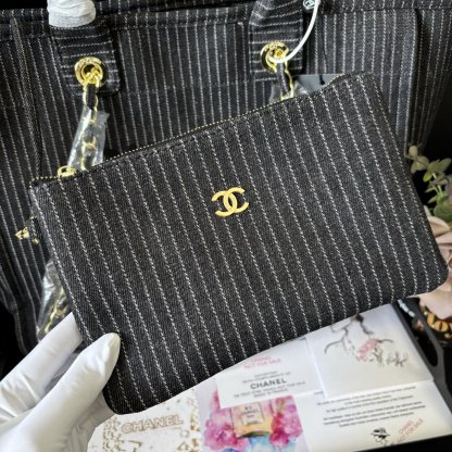 Chanel 24A Canvas Denim Bag