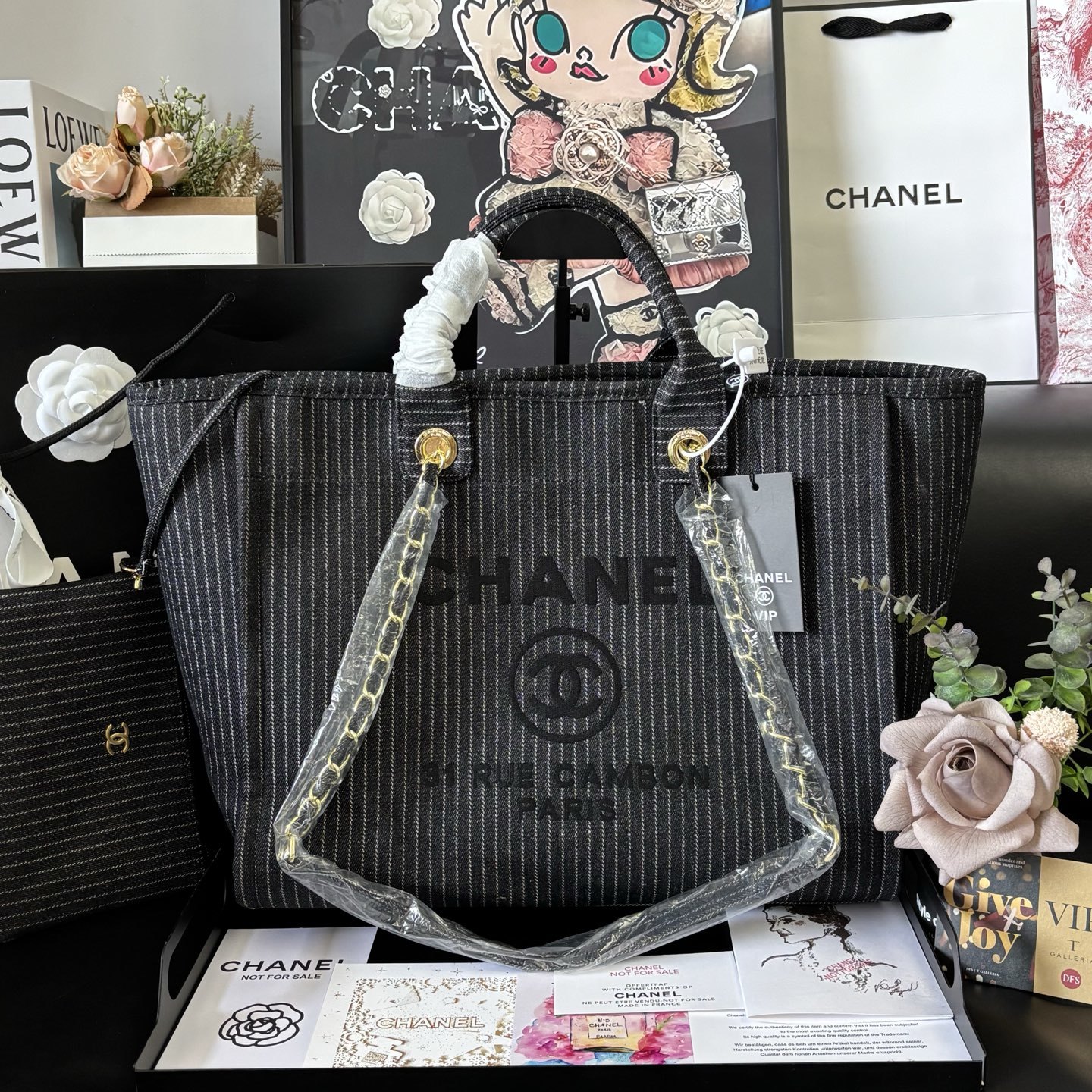 Chanel 24A Canvas Denim Bag