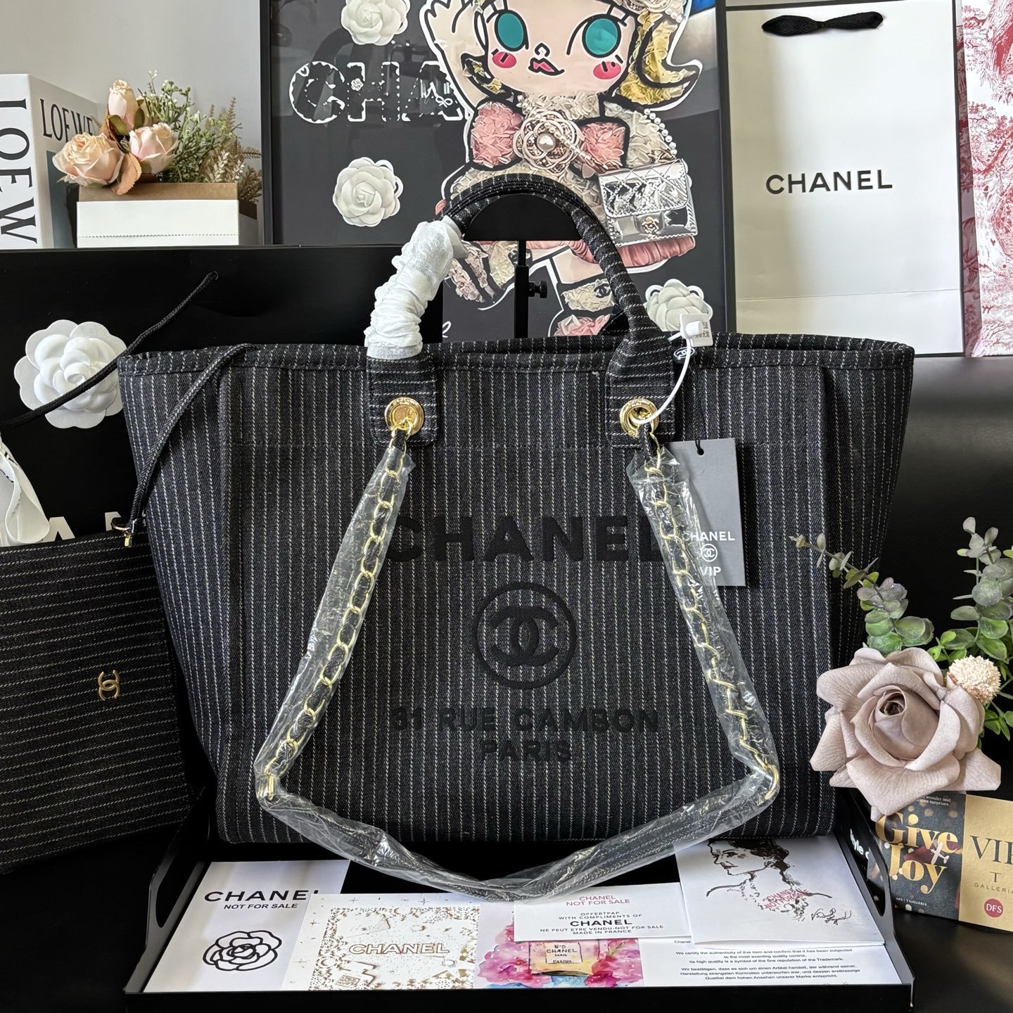 Chanel 24A Canvas Denim Bag