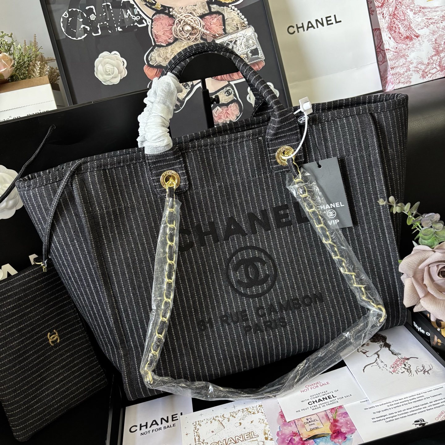 Chanel 24A Canvas Denim Bag