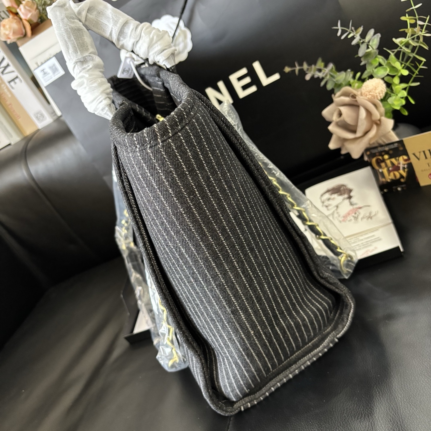Chanel 24A Canvas Denim Bag