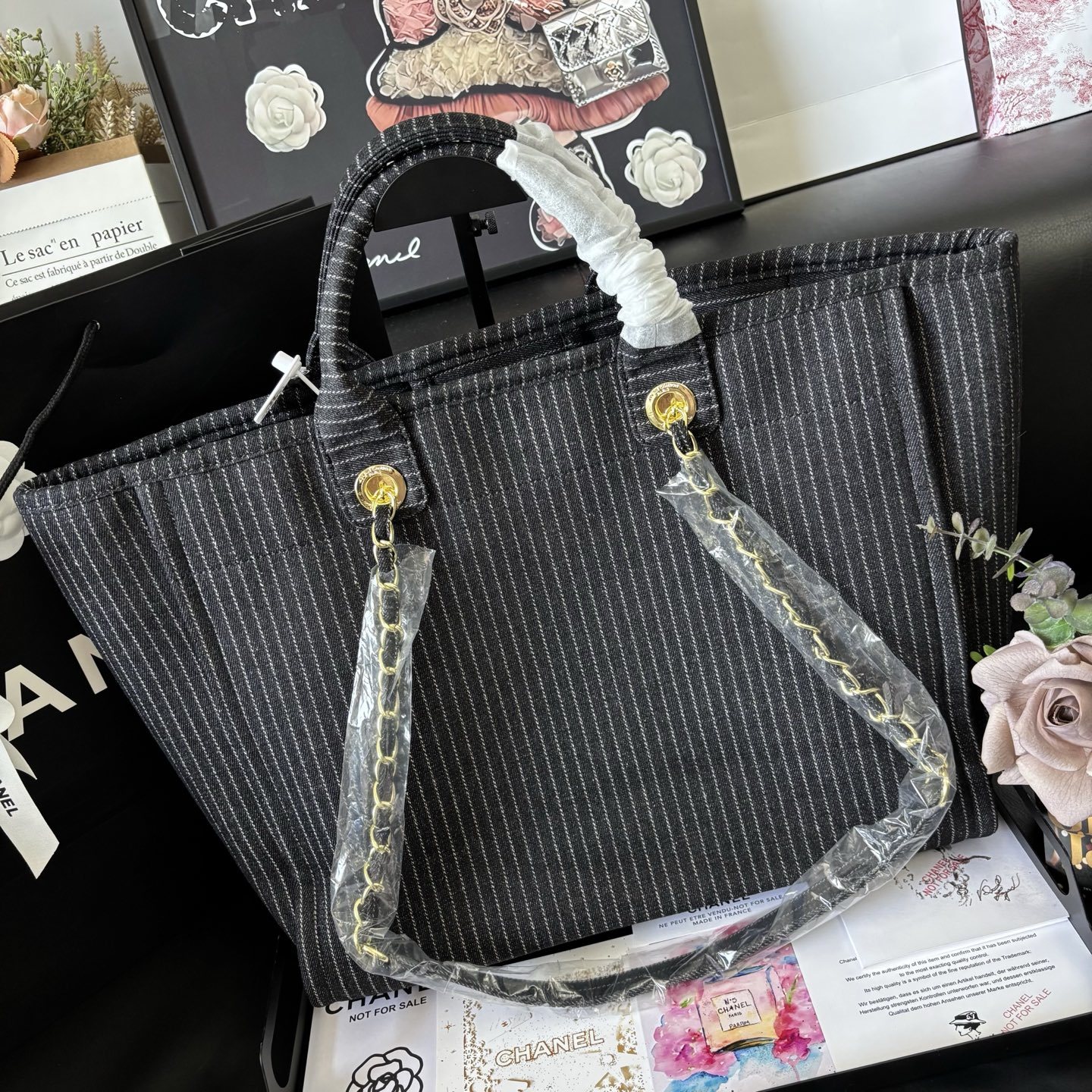 Chanel 24A Canvas Denim Bag