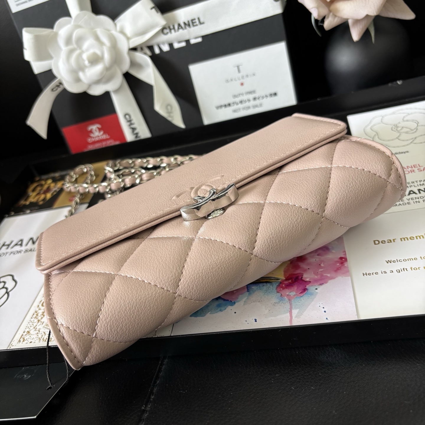 Chanel Pink Vintage Chain WOC Bag
