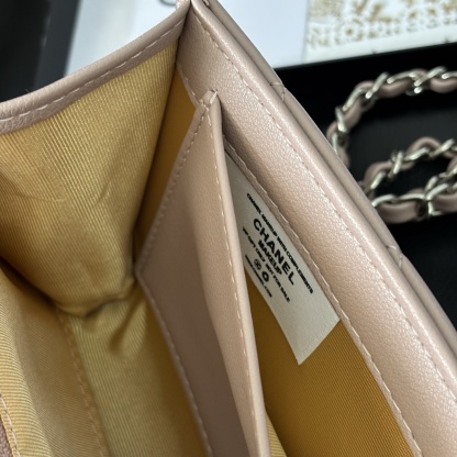 Chanel Pink Vintage Chain WOC Bag