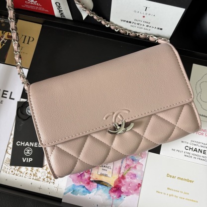 Chanel Pink Vintage Chain WOC Bag