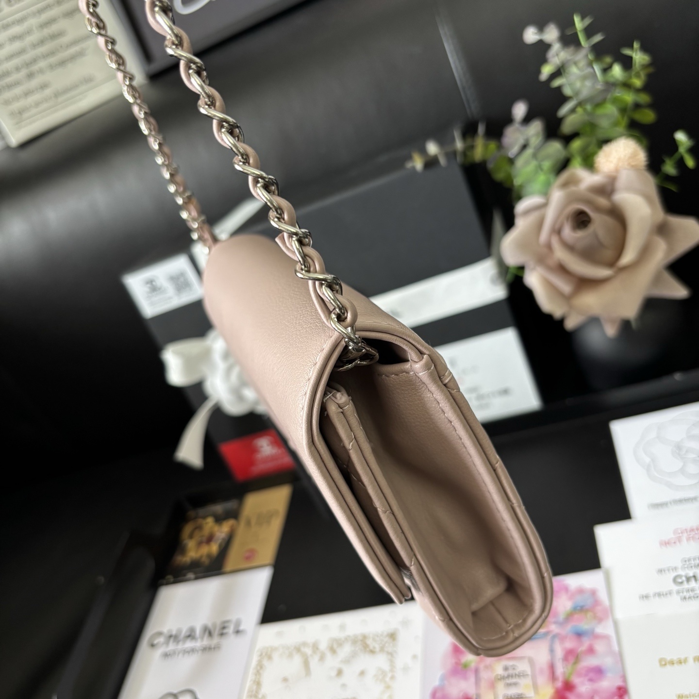 Chanel Pink Vintage Chain WOC Bag