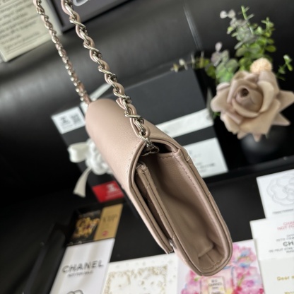 Chanel Pink Vintage Chain WOC Bag