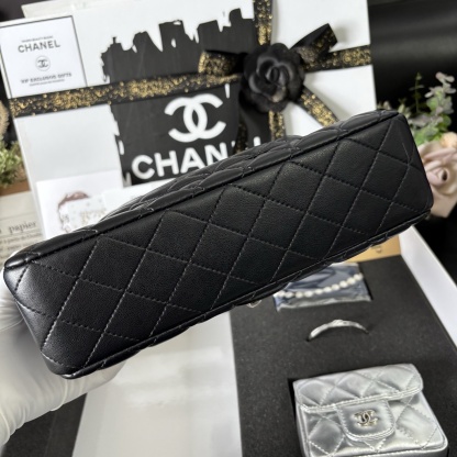CHANEL CF Bag + Lipstick Case + Bracelet + Silk Scarf Set