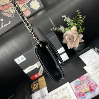 Chanel Black Vintage Chain WOC Bag