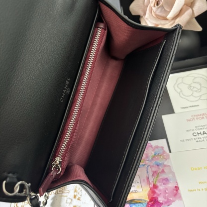 Chanel Black Vintage Chain WOC Bag