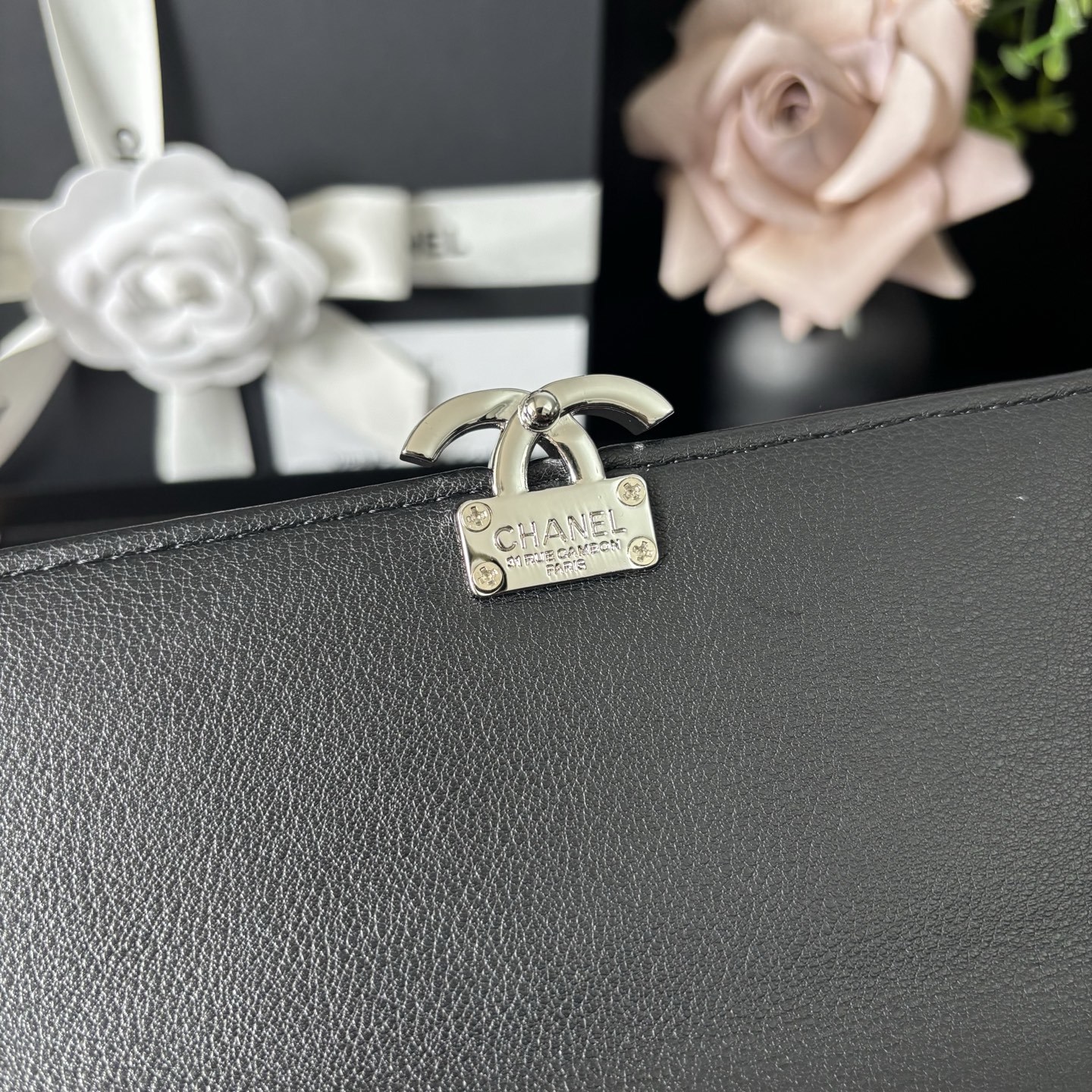 Chanel Black Vintage Chain WOC Bag