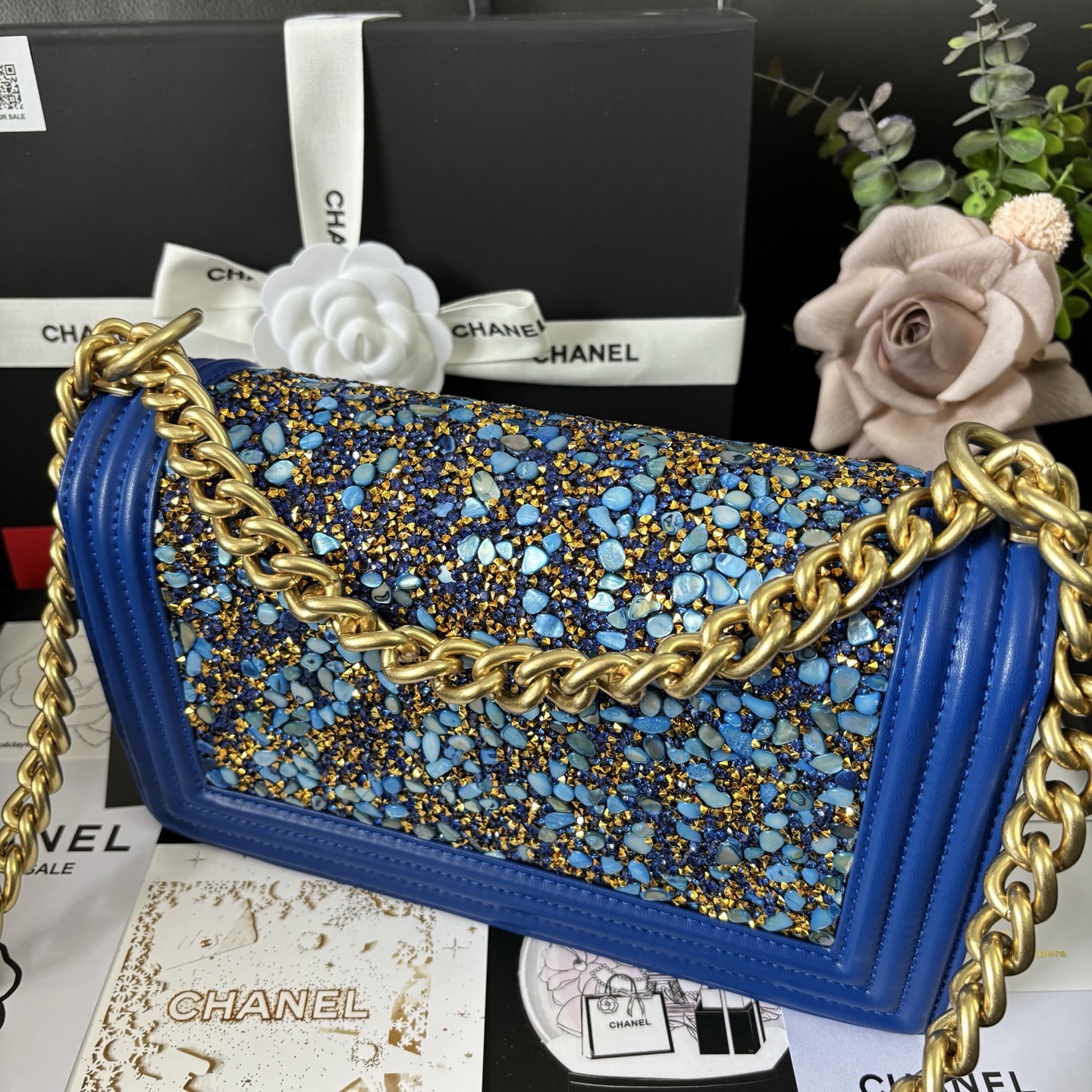 Chanel Blue Boy Chanel Bag