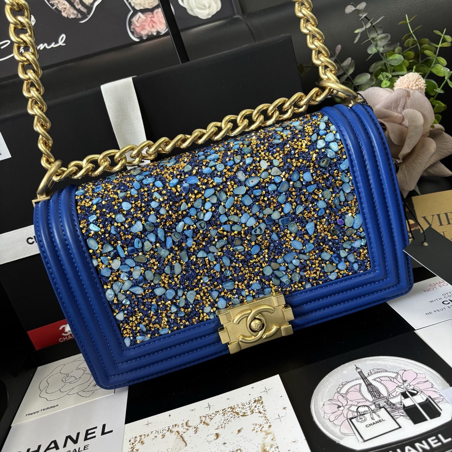 Chanel Blue Boy Chanel Bag