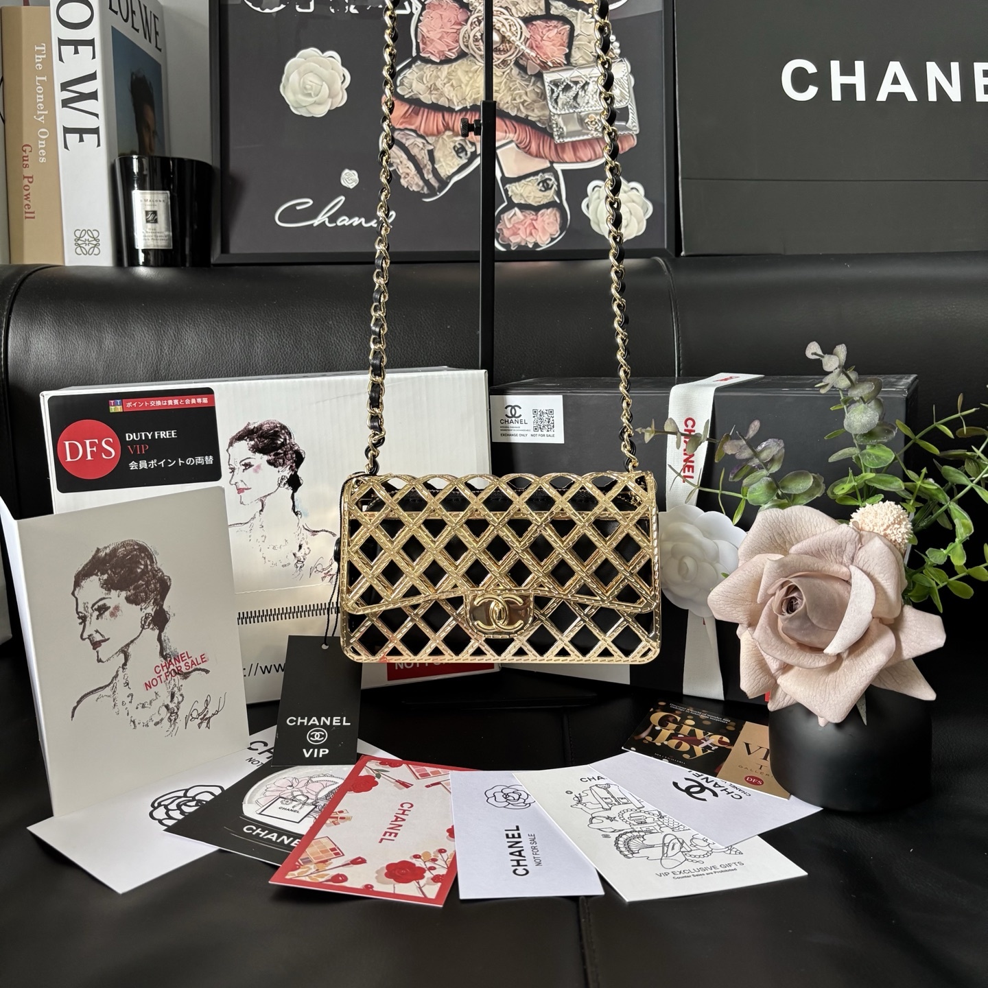 Chanel Metal Hollow-out Evening Bag