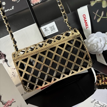 Chanel Metal Hollow-out Evening Bag