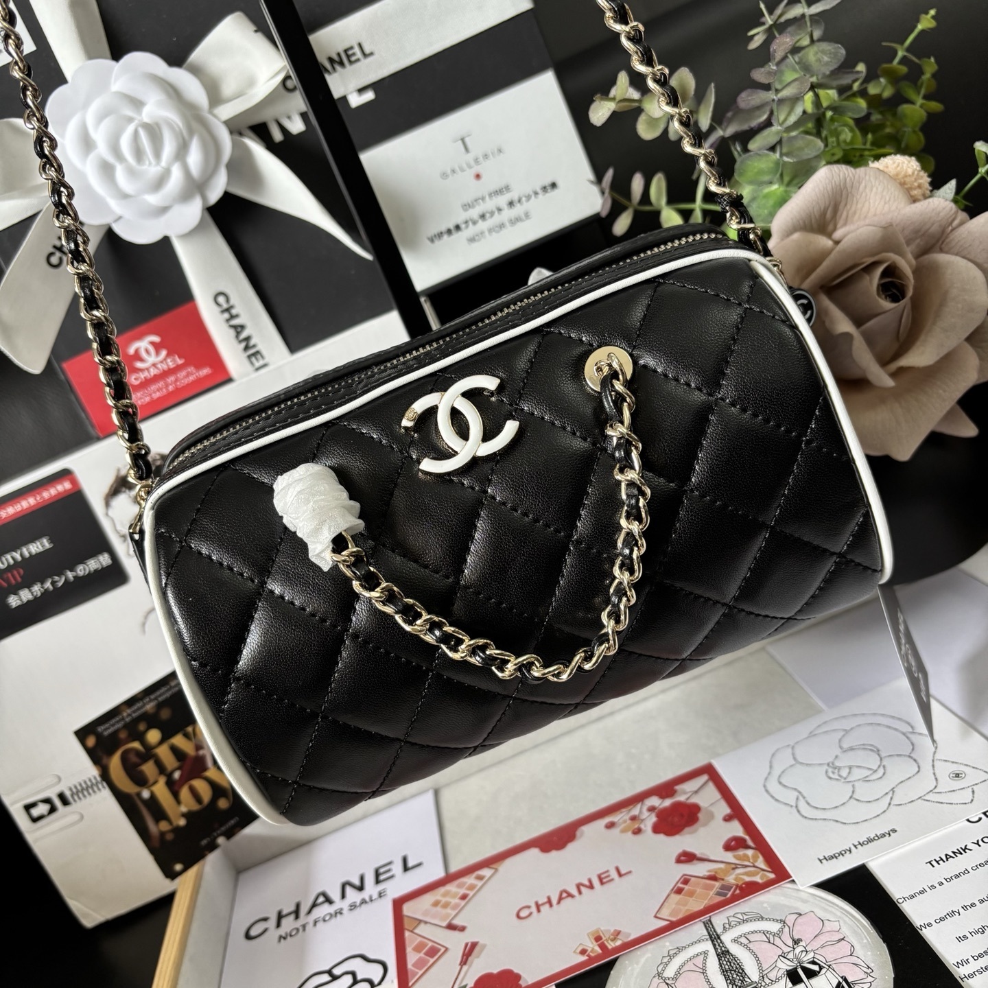 Chanel 25 Boston Bowling Bag