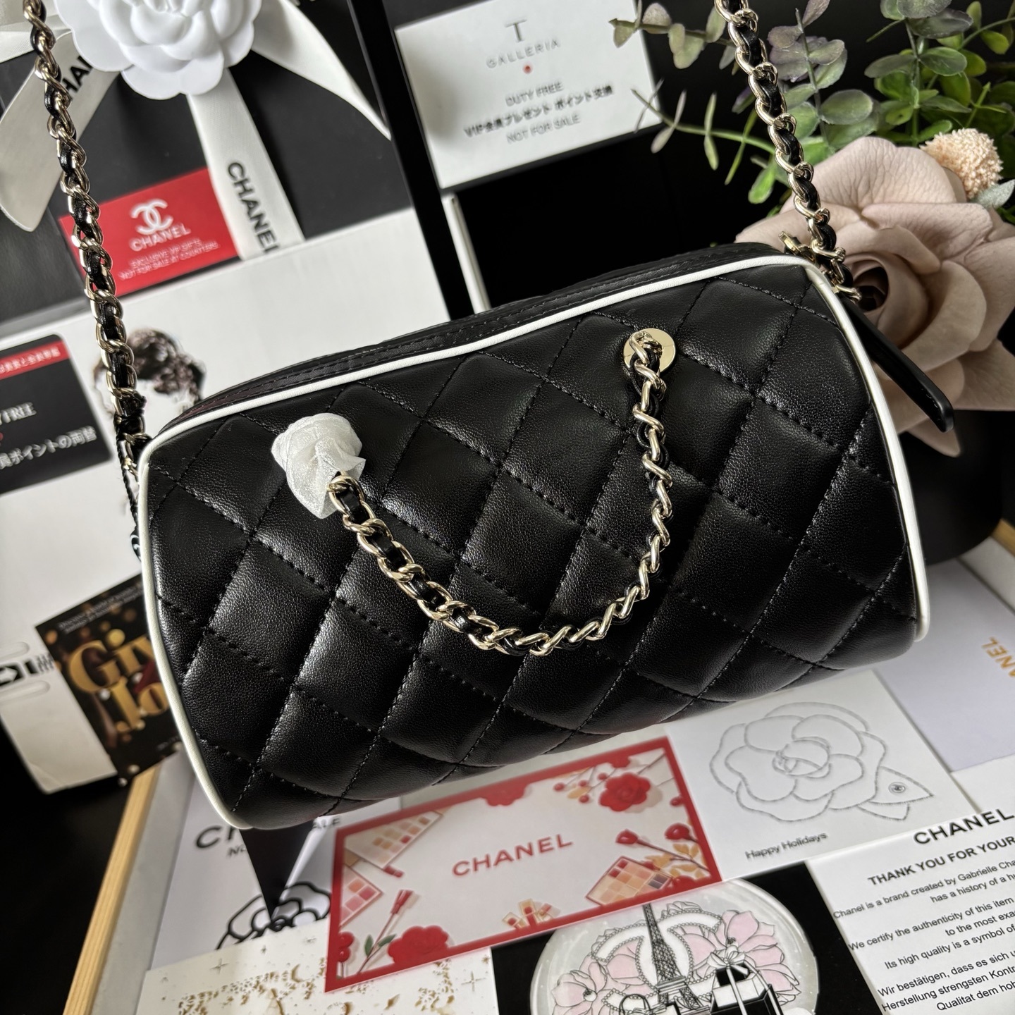 Chanel 25 Boston Bowling Bag