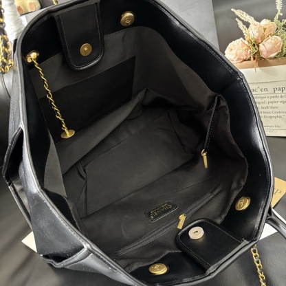 Chanel Enamel Logo Beach Tote Bag